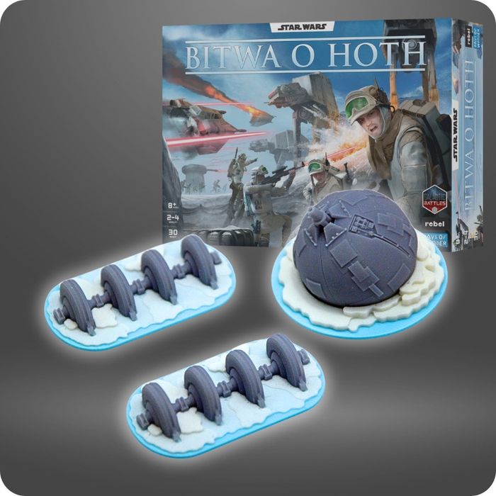 Bitwa o Hoth Działo i Generatory - figurki znaczniki
