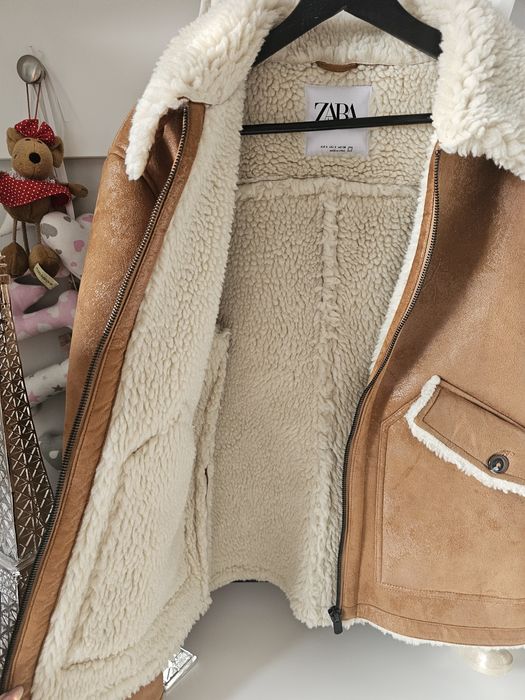 Kurtka pilotka z futerkiem rozm S uniseks