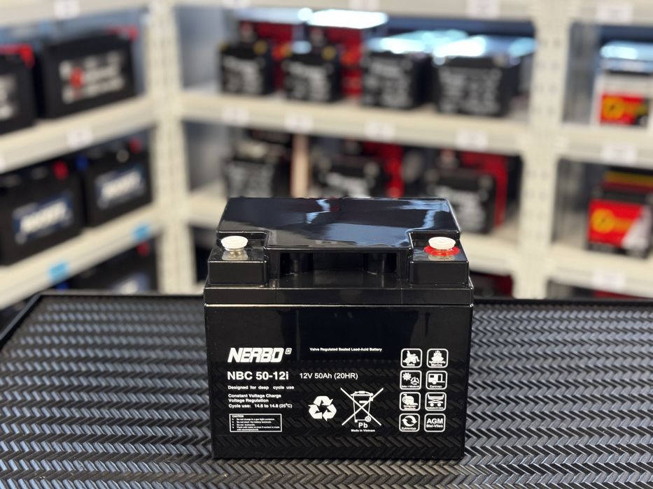 Akumulator 12V/50Ah  NERBO NBC  CYKLICZNY P+