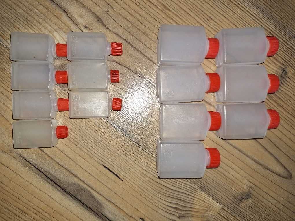 Buteleczki plastikowe 15ml i 30ml po 7 sztuk