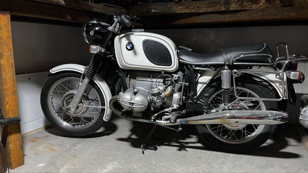 BMW R75/5 1970 – biały, oryginalny, 2500 km, stan kolekcjonerski