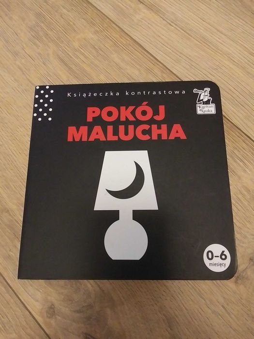 Książka książeczka dla dziecka Pokój malucha czarno-biała kapita nauka