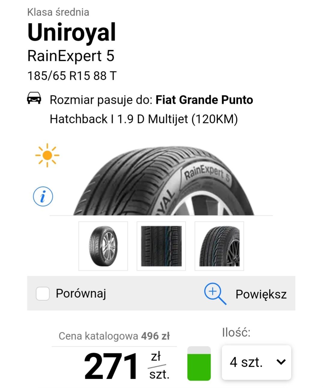 Opony letnie Uniroyal z 2022 roku