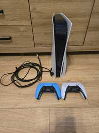 Zestaw - konsola sony playstation 5 ps5 z napedem + dwa pady