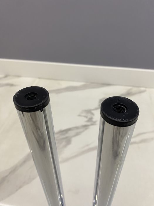 Ніжка меблева кругла Larvij хром (L61R40CH30)