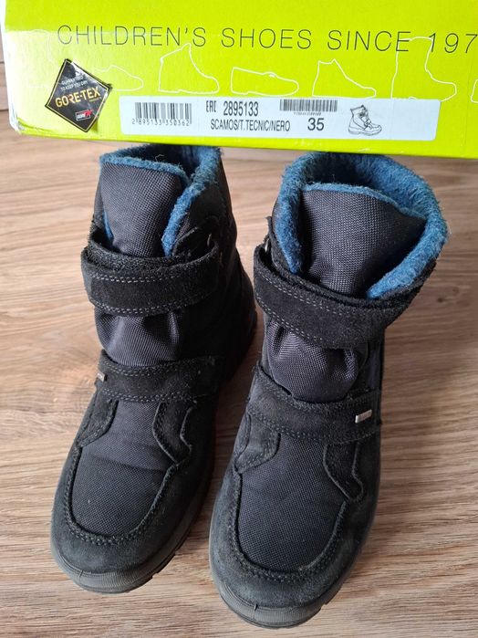 buty kozaki śniegowce chłopięce czarne goretex Primigi rozm.35