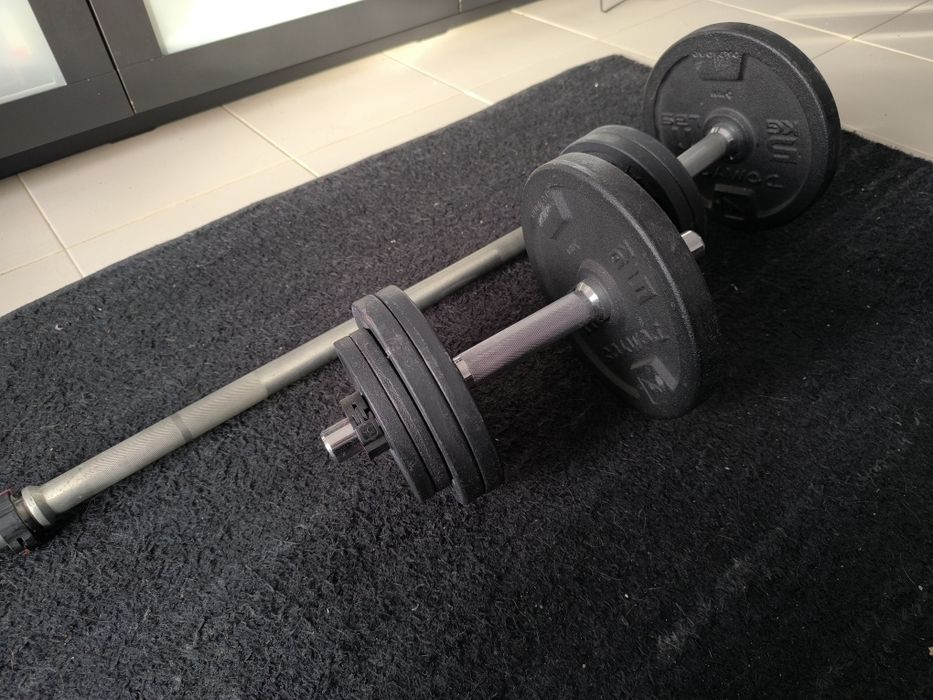 Barra e halteres