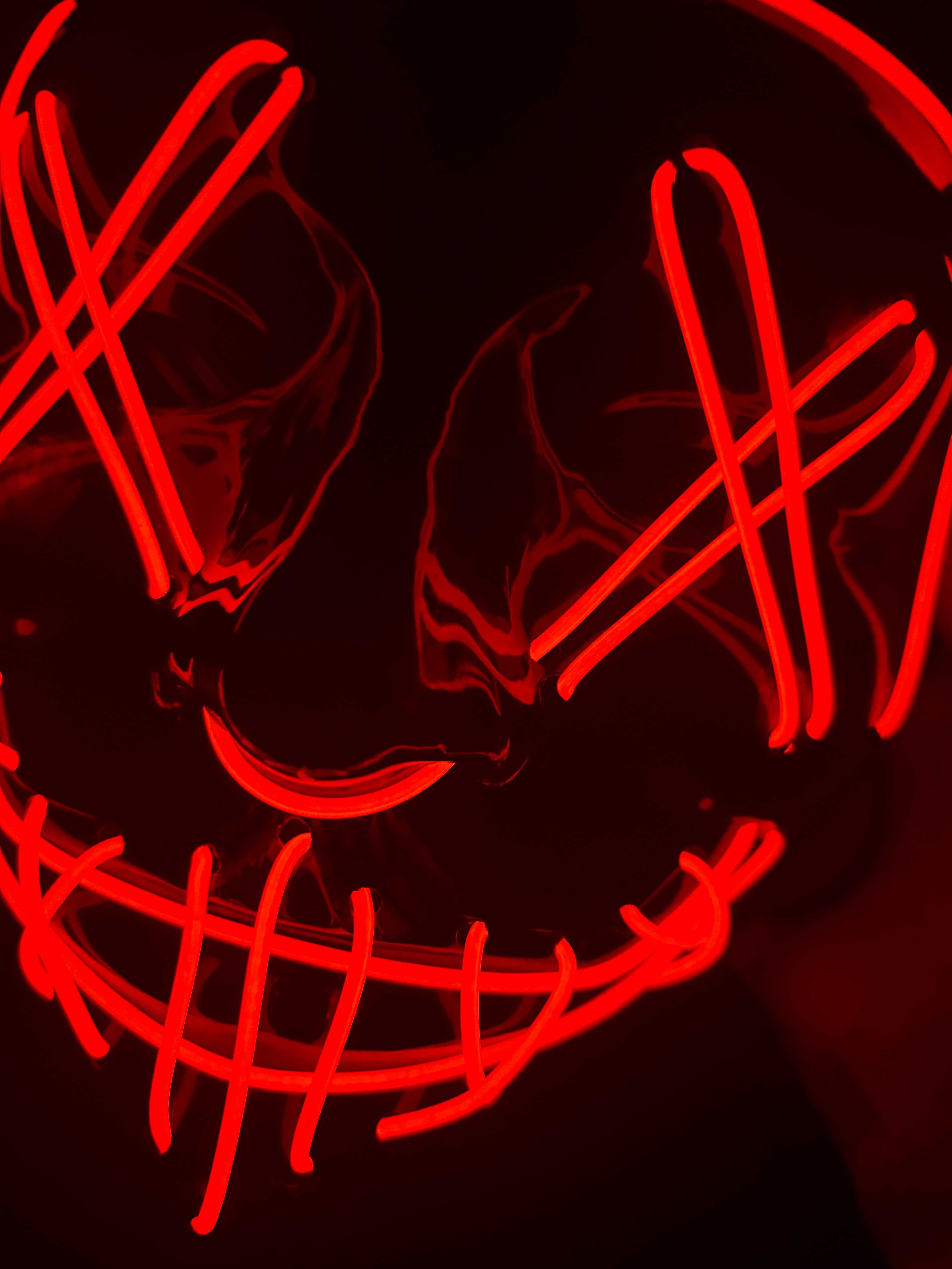 Máscara nova Halloween/Carnaval LED