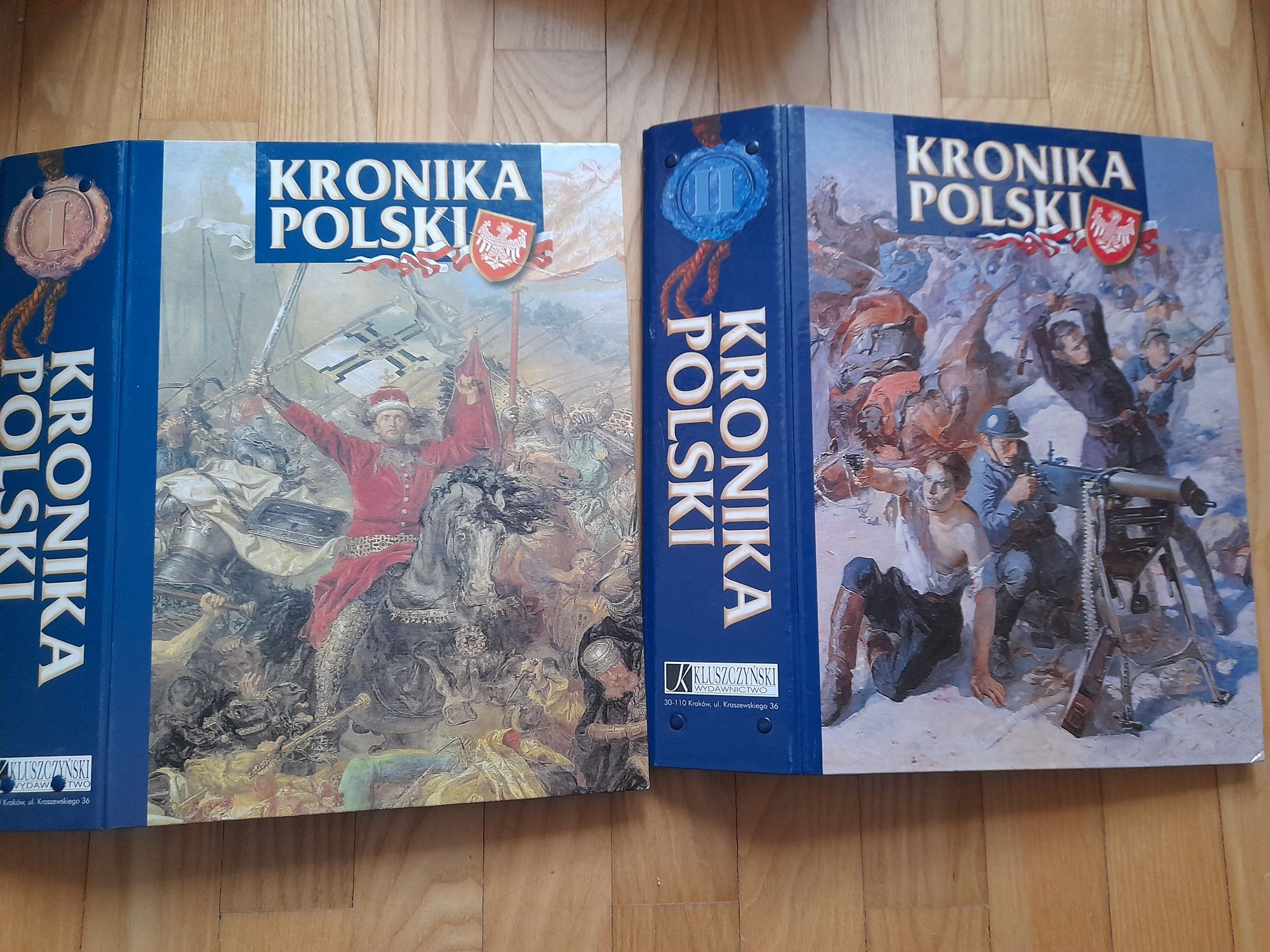 Kronika Polski 2 klasery 40 zeszytów wyd. Kluszczyński