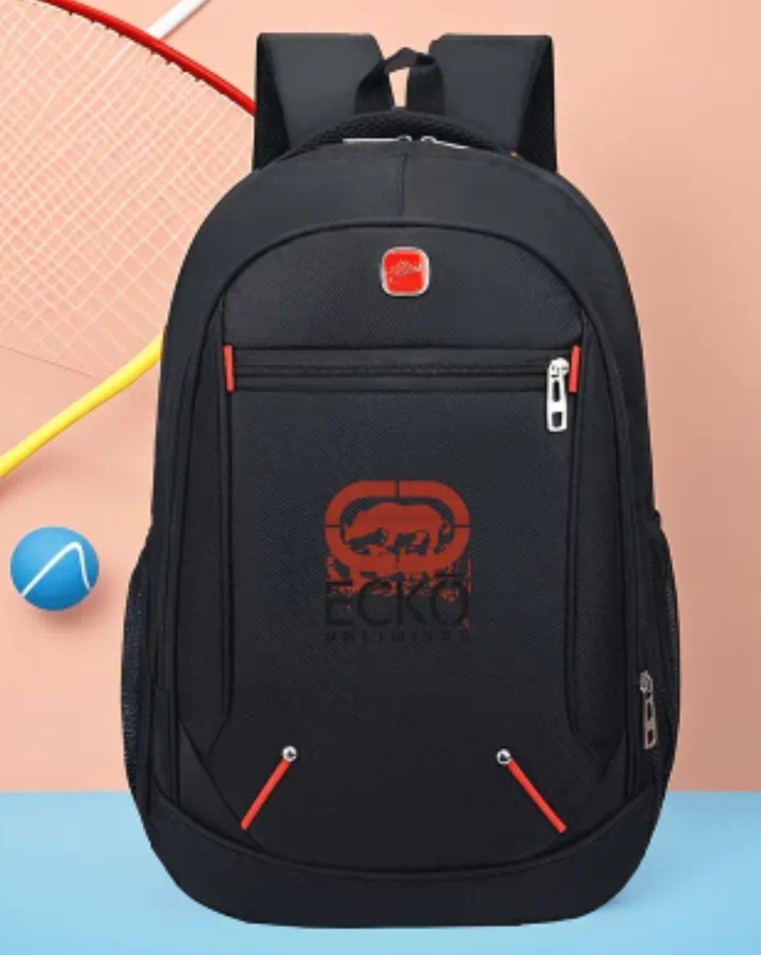 Mochila Preta/vermelho
