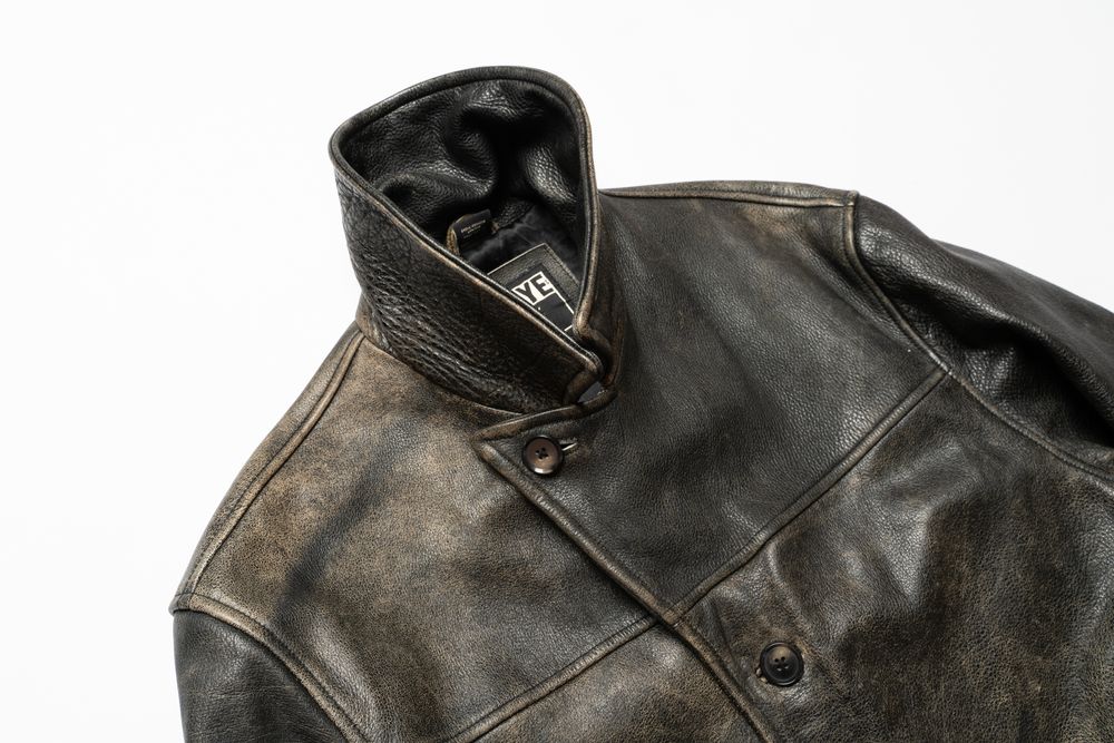 FRYE Distressed Leather Coat Jacket шкіряна куртка [Jmh016485]