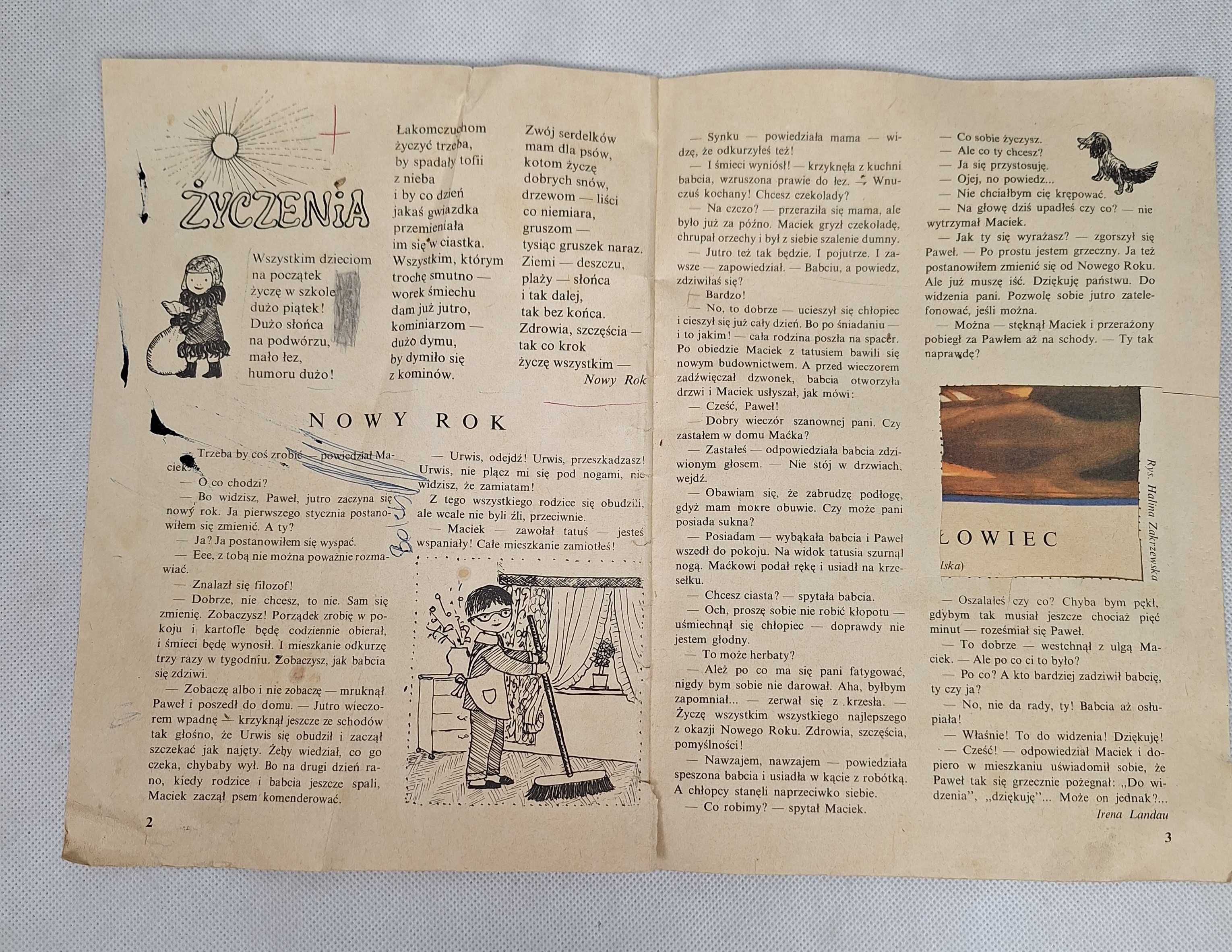 Świerszczyk Tygodnik dla młodszych dzieci Nr 1 (1360) 02 I 1972