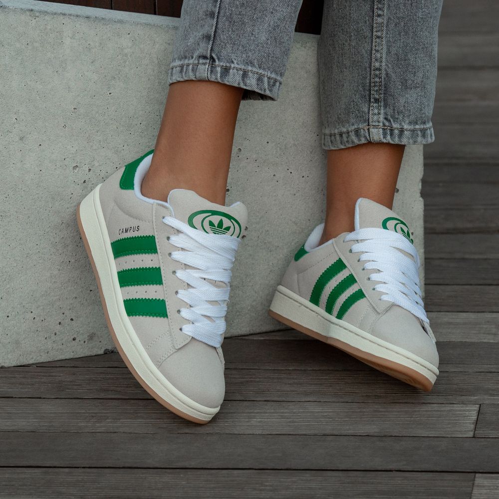 Кроссовки Adidas Campus Grey\Green