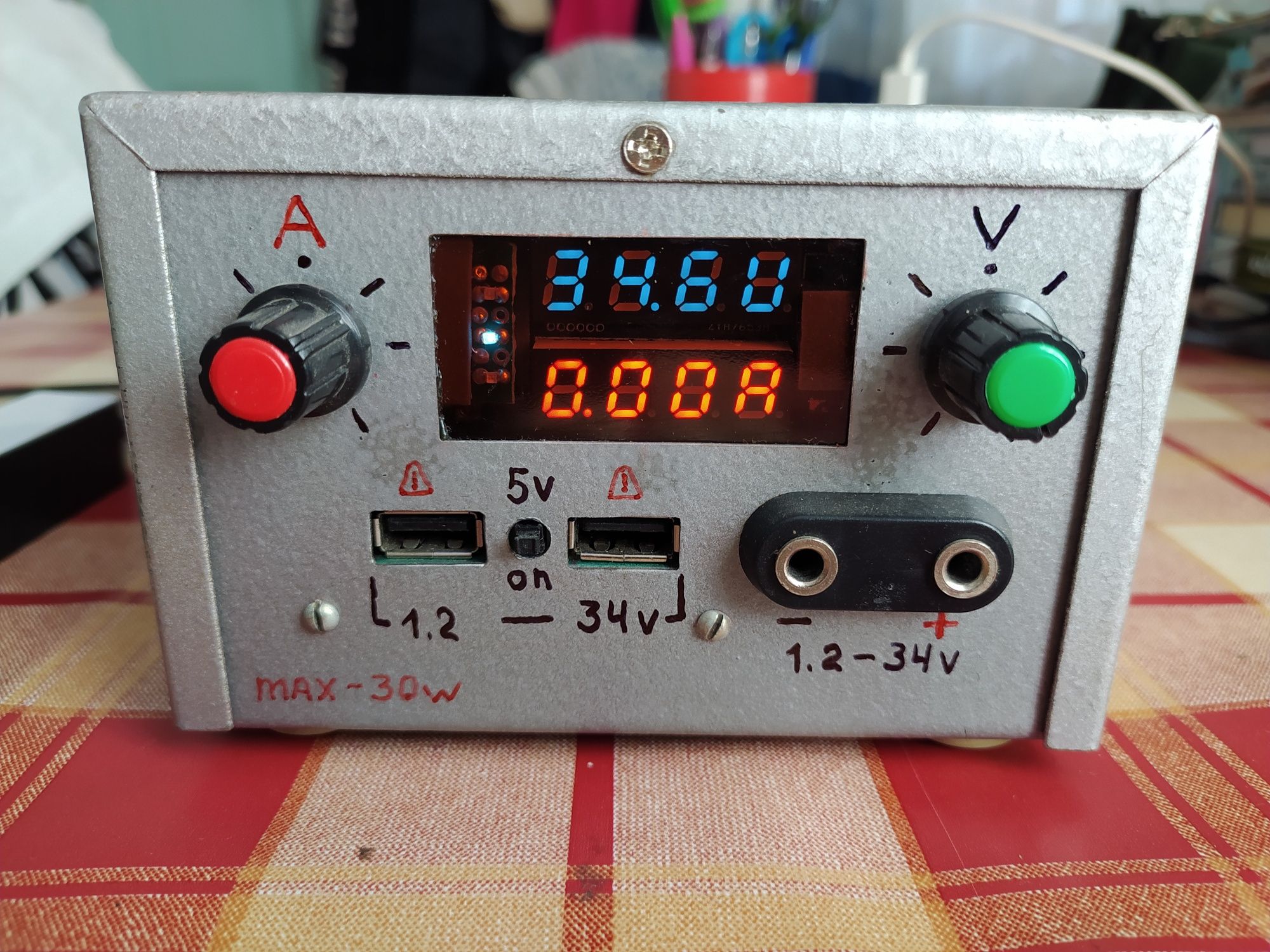 Блок живлення рег.1,2-34В 30W