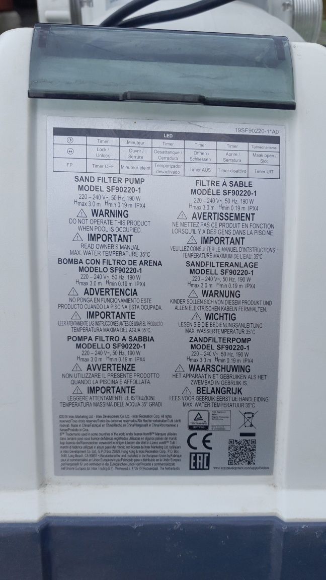 Pompa Filtr piaskowy Intex