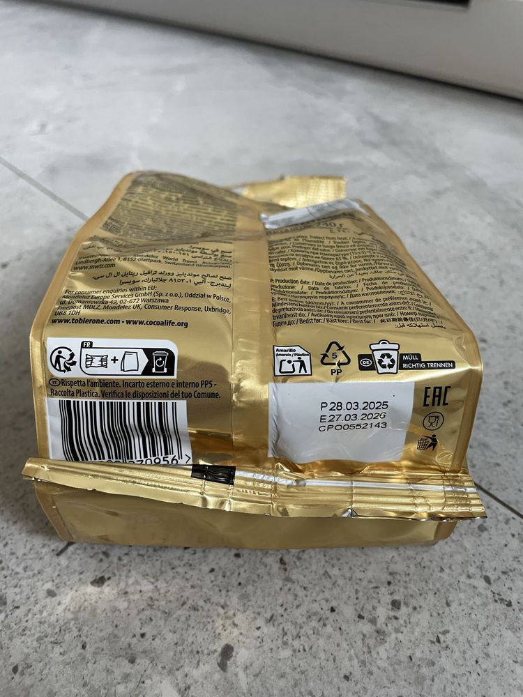 Czekoladki czekolada Toblerone zestaw lub pojedynczo