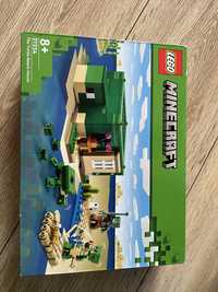 Lego minecraft domek na plaży żółwi