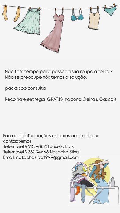 Passamos a ferro o que você não quer !