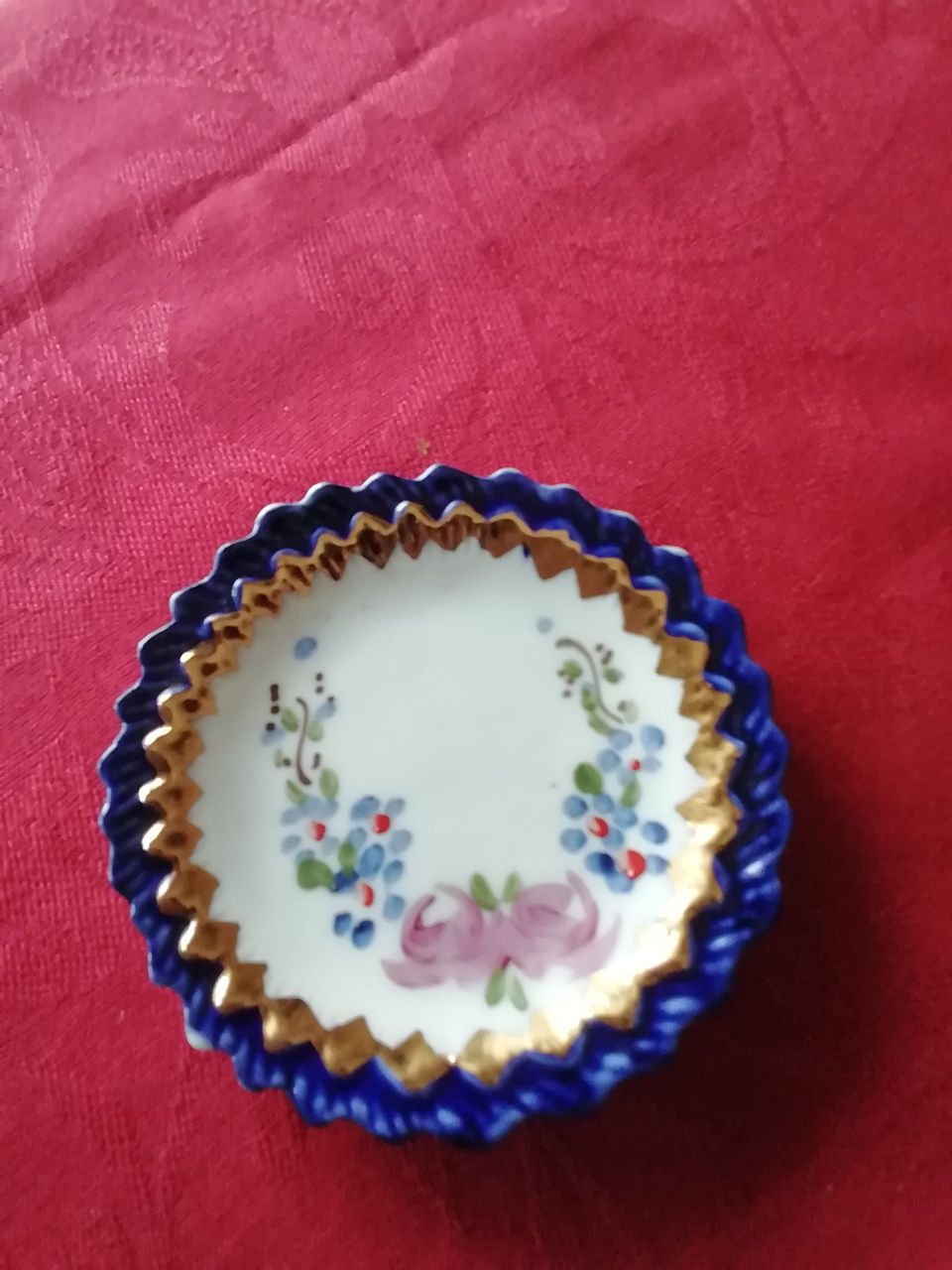 Prato miniatura porcelanas AG Aveiro