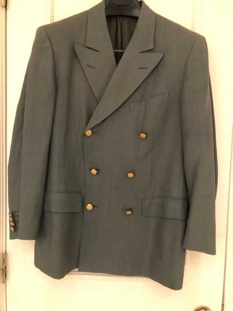 Blazer homem 100% linho cor verde, assertoado, marca Rosa & Teixeira