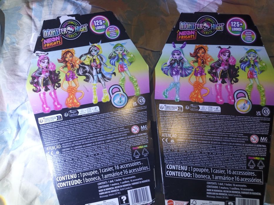 Коробки monster high g3 neon frights