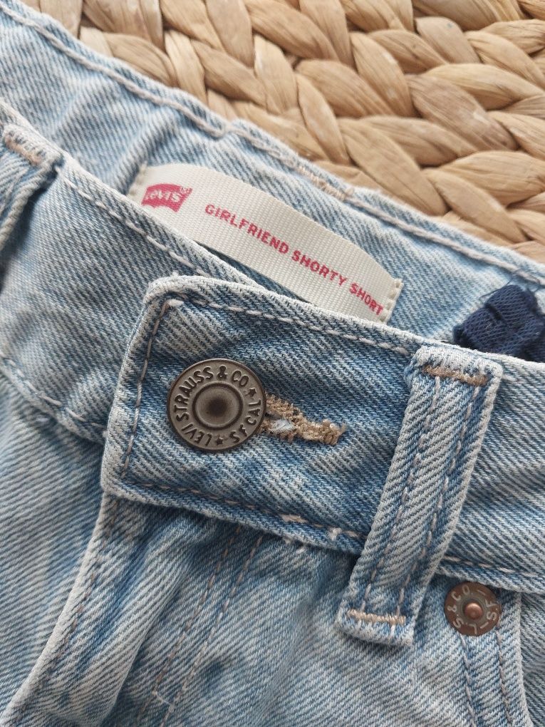 Szorty Levi's krótkie spodenki jeansowe dla dziewczynki rozmiar 152