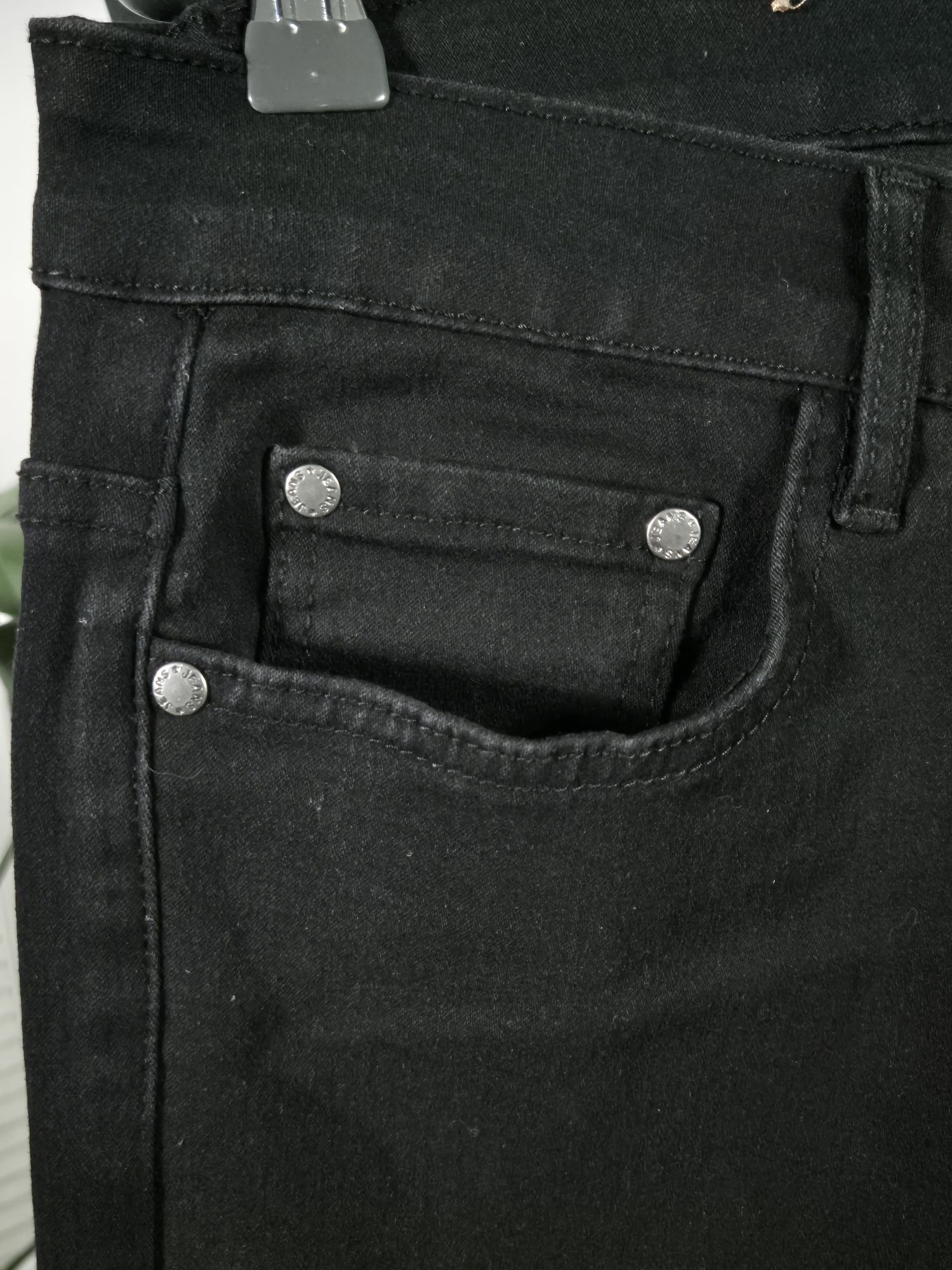 Czarne jeansy QIZHEN JEANS roz.48,  M