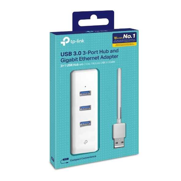 TP-Link UE330(UN) мережева карта Gigabit Ethernet, USB3.0 хаб