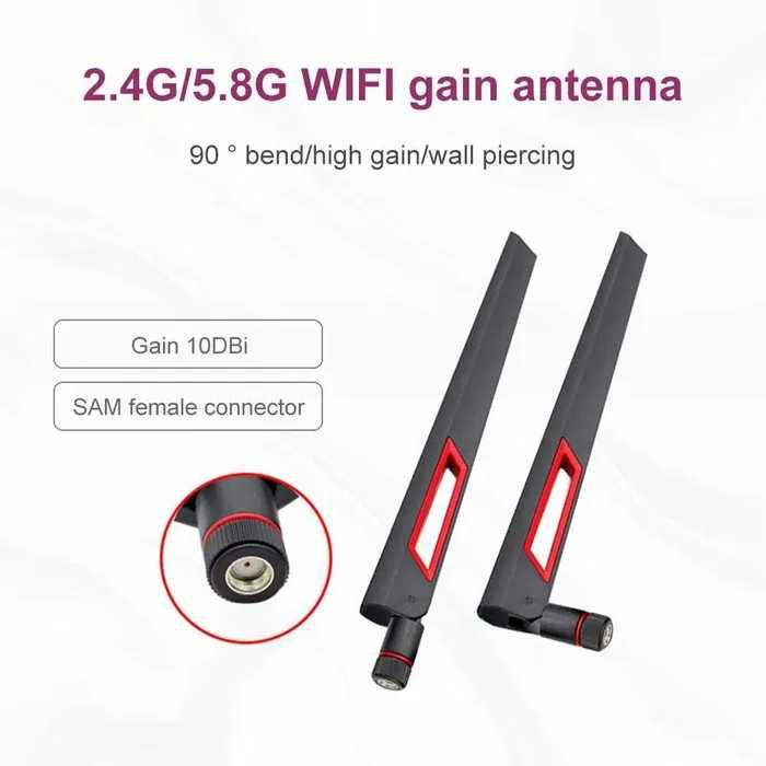 Антенны 2.4G 5G кабель IPEX 4 1 переходники SMA адаптеры Wi-Fi M2 NGFF