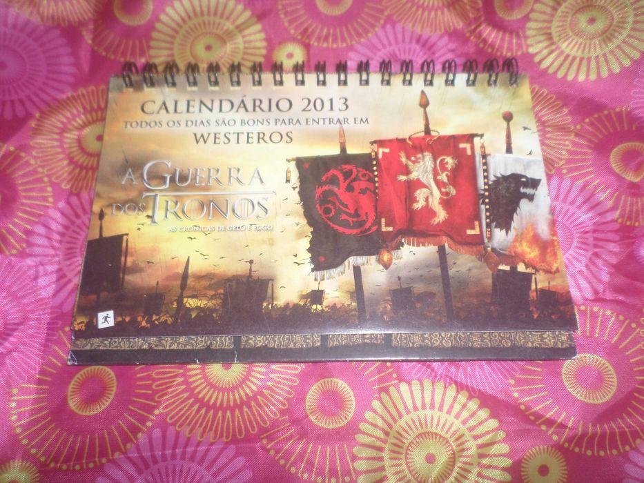 Calendário Guerra tronos  2013