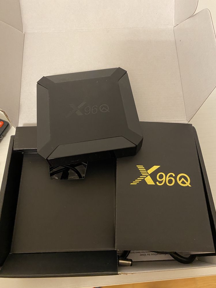 TV Box Android X96Q 4K, Netflix, YouTube - caixa original e acessorios