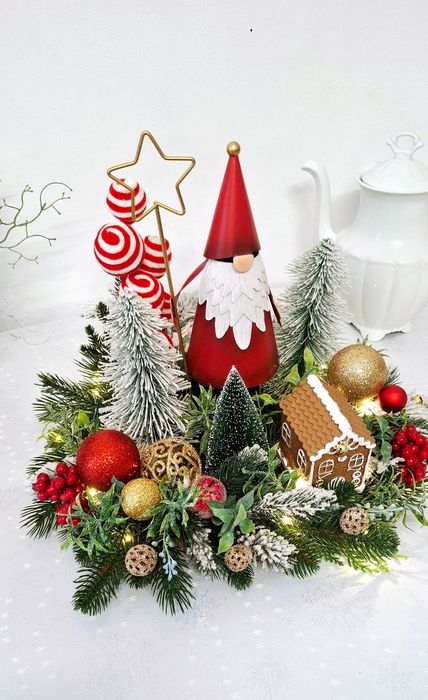 Dekoracja świąteczna duża z led.