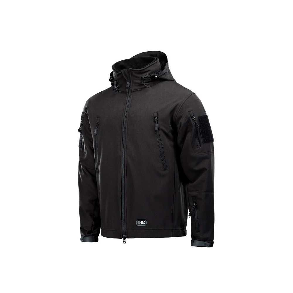 Куртка M-TAC SoftShell з підстібкою Чорна