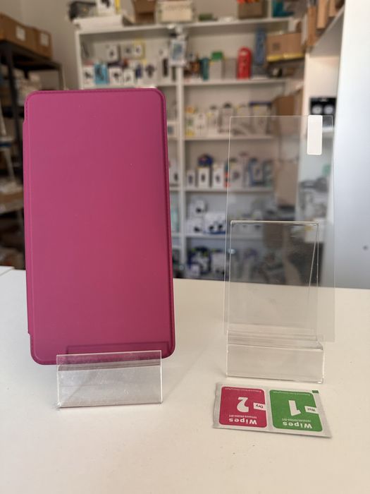 Etui otwierane do boku+ SZKŁO hartowane do samsung s24 ultra