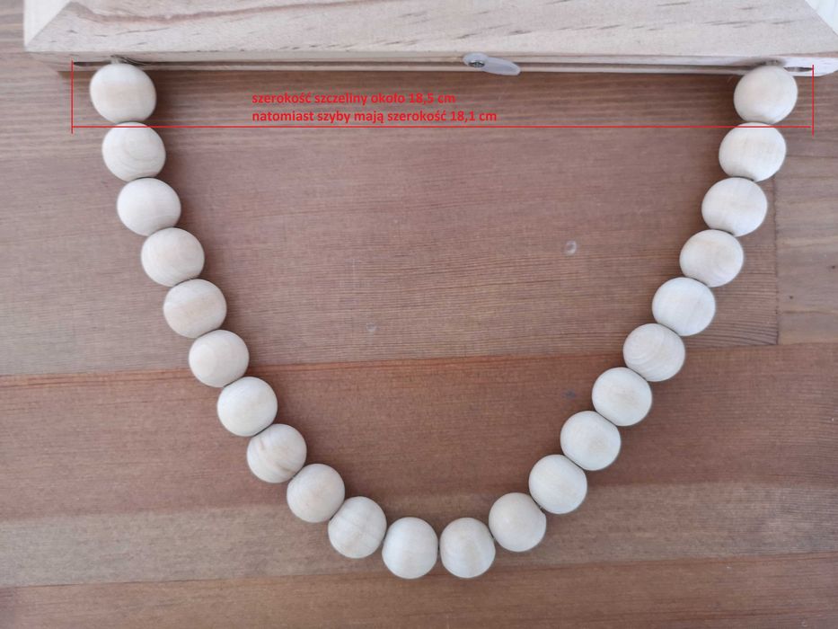 ramka 20x25cm wisząca dwustronna drewno szkło na zdjęcia