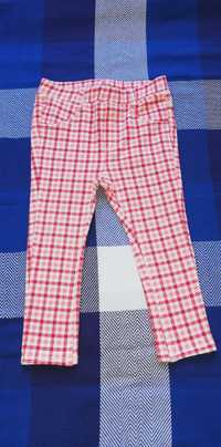 H&M stan idealny spodnie w kratkę 86 cm 12-18miesiecy