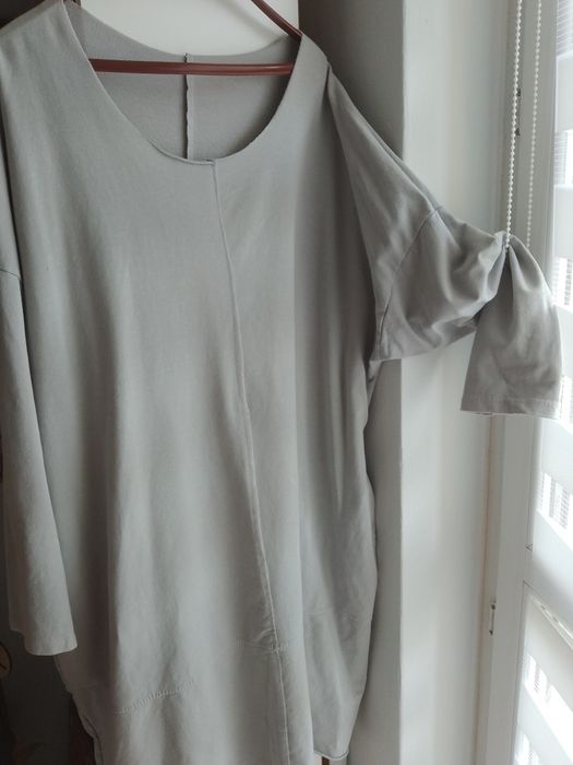 Sukienka włoska 2 XLszara wygodna