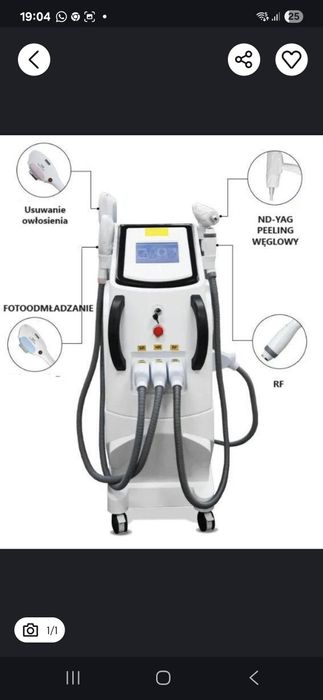 Kombajn kosmetyczny 
depilacji laserowej SHR
usuwanie makijaż