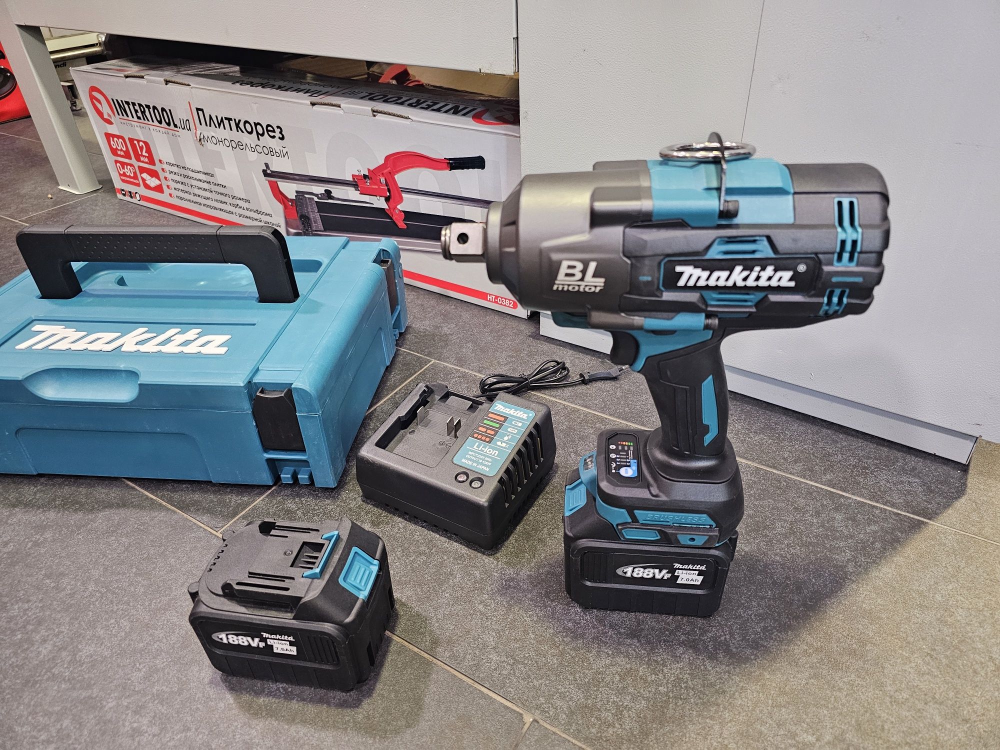 Гайковерт 2100Nm Makita +2шт АКБ 7.0Ah Кейс Бесщеточный аккумуляторный