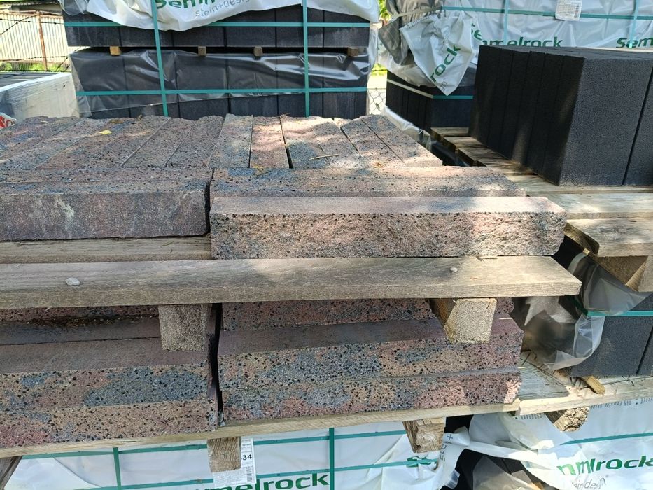 Krawężniki obrzeża trawnikowe granitowe