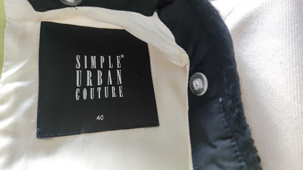 Sukienka midi Simple tuba dopasowana L 40 wełna na święta Wielkanoc