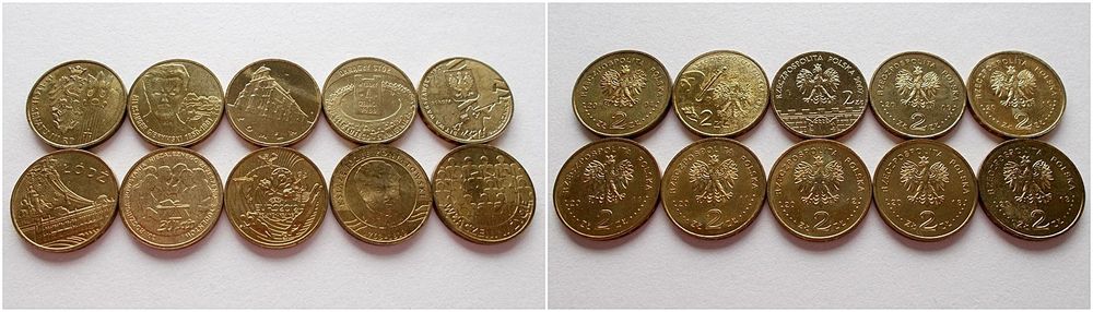 Polska zestaw 2 zł NG - okolicznościowe.