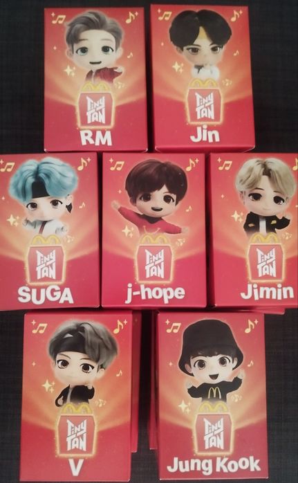 Bonecos Tinytan MacDonald's