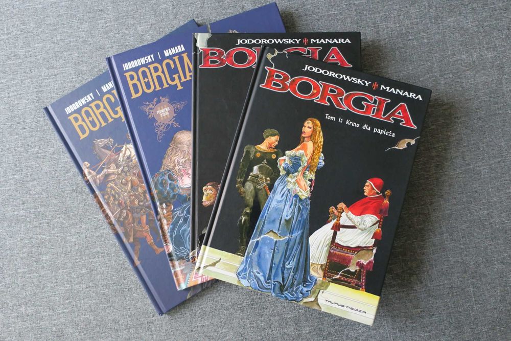 Komiks BORGIA na prezent, cztery tomy, I-WSZE WYDANIA zestaw