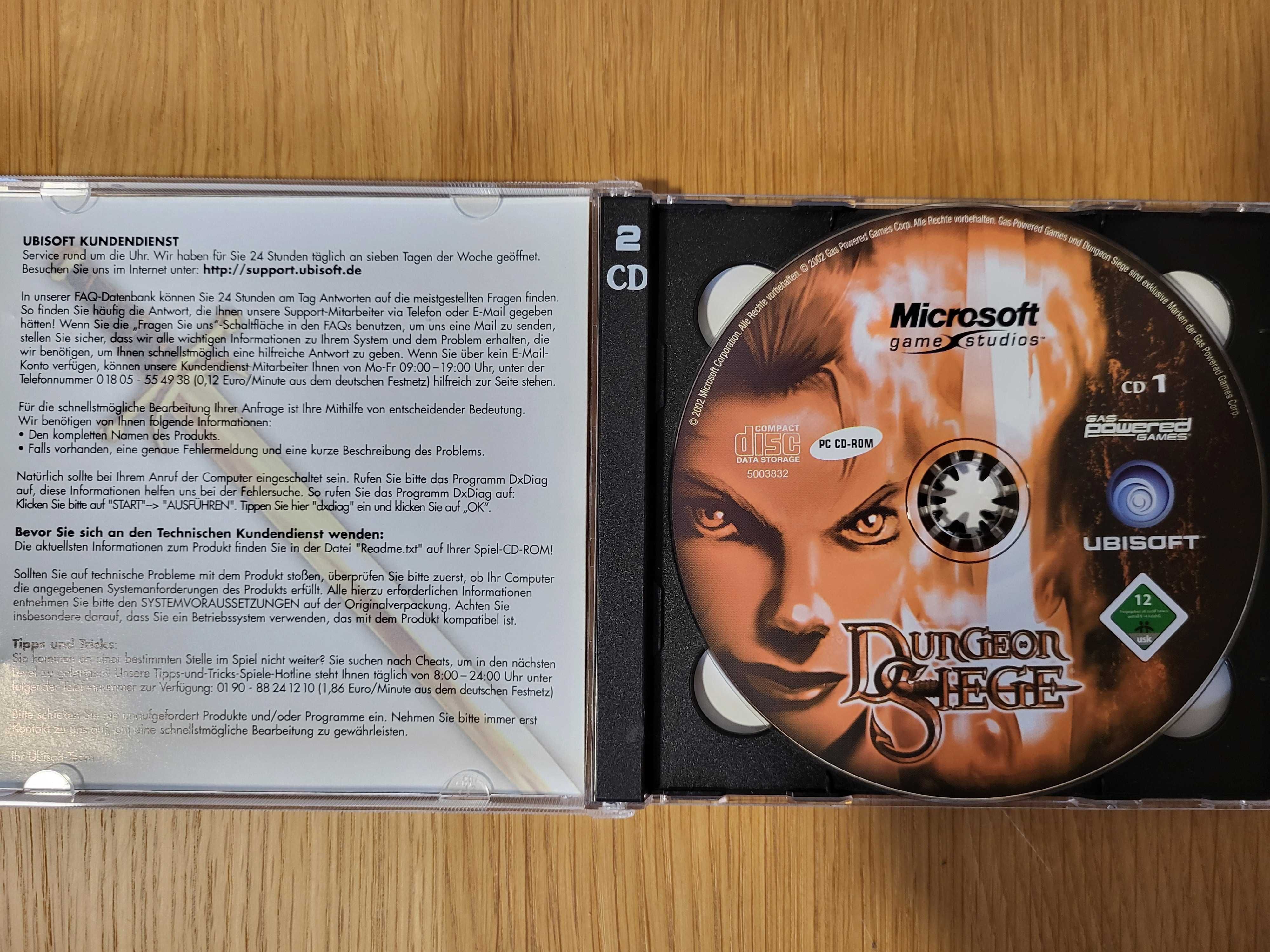 Dungeon Siege, gra na PC, 2 CD
