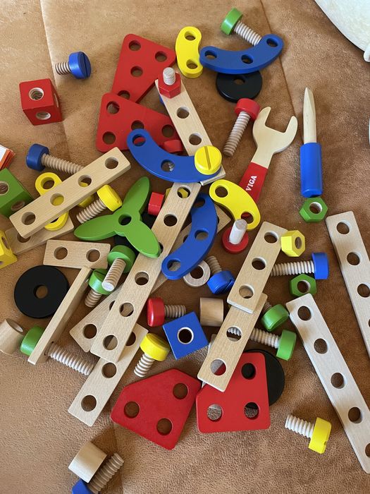Дерев'яний конструктор Viga Toys 68 ел.