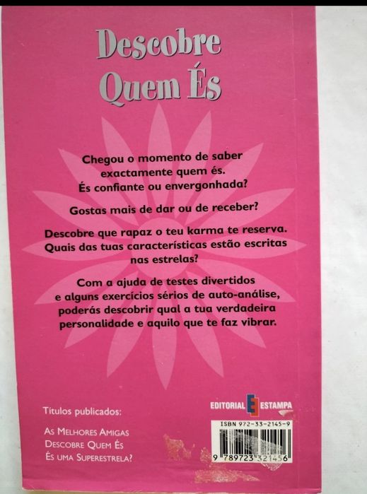 Livro "descobre como és"