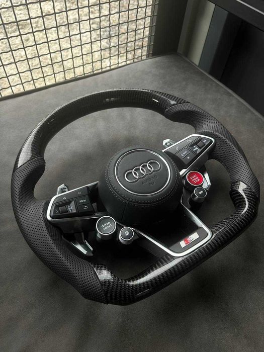 Кермо Руль Audi RS A3 A4 A5 A6 A7 2012-2018 Ауді Карбон VAG