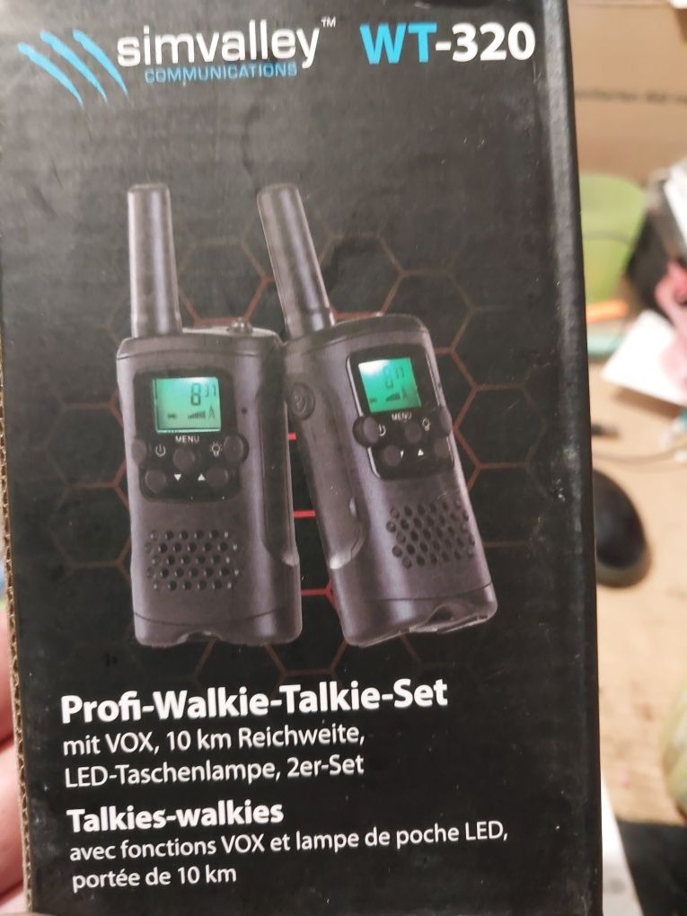 НАЙНИЖЧА ЦіНА 2 рації з функціями VOX та ліхтариком WT-320 Simvalley C