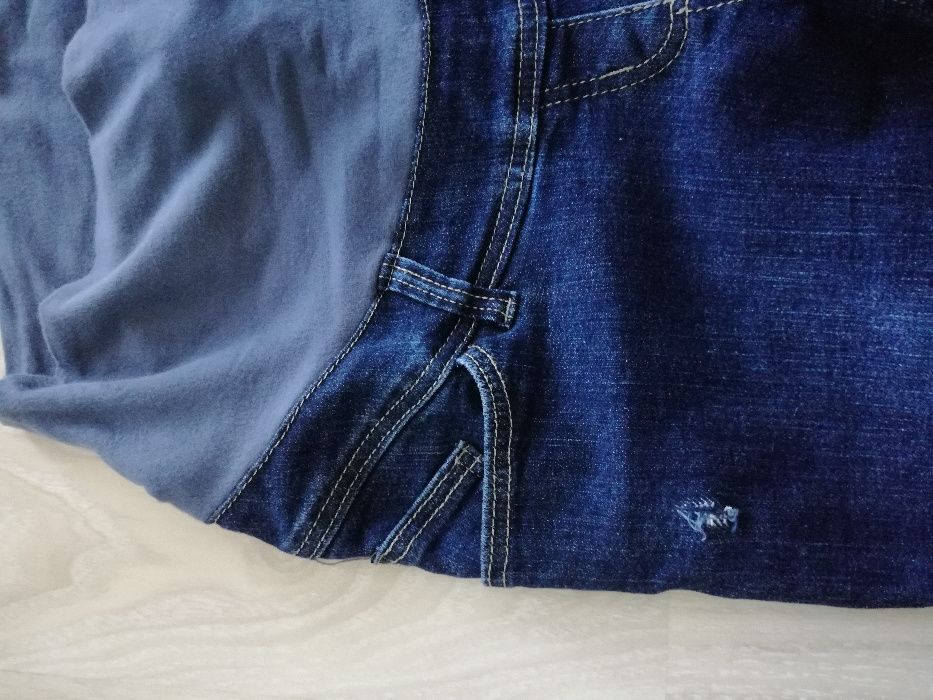 jeansy rurki ciążowe (rozm. XS)